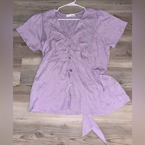 Heatherly Lavender Women's Top Size 1X